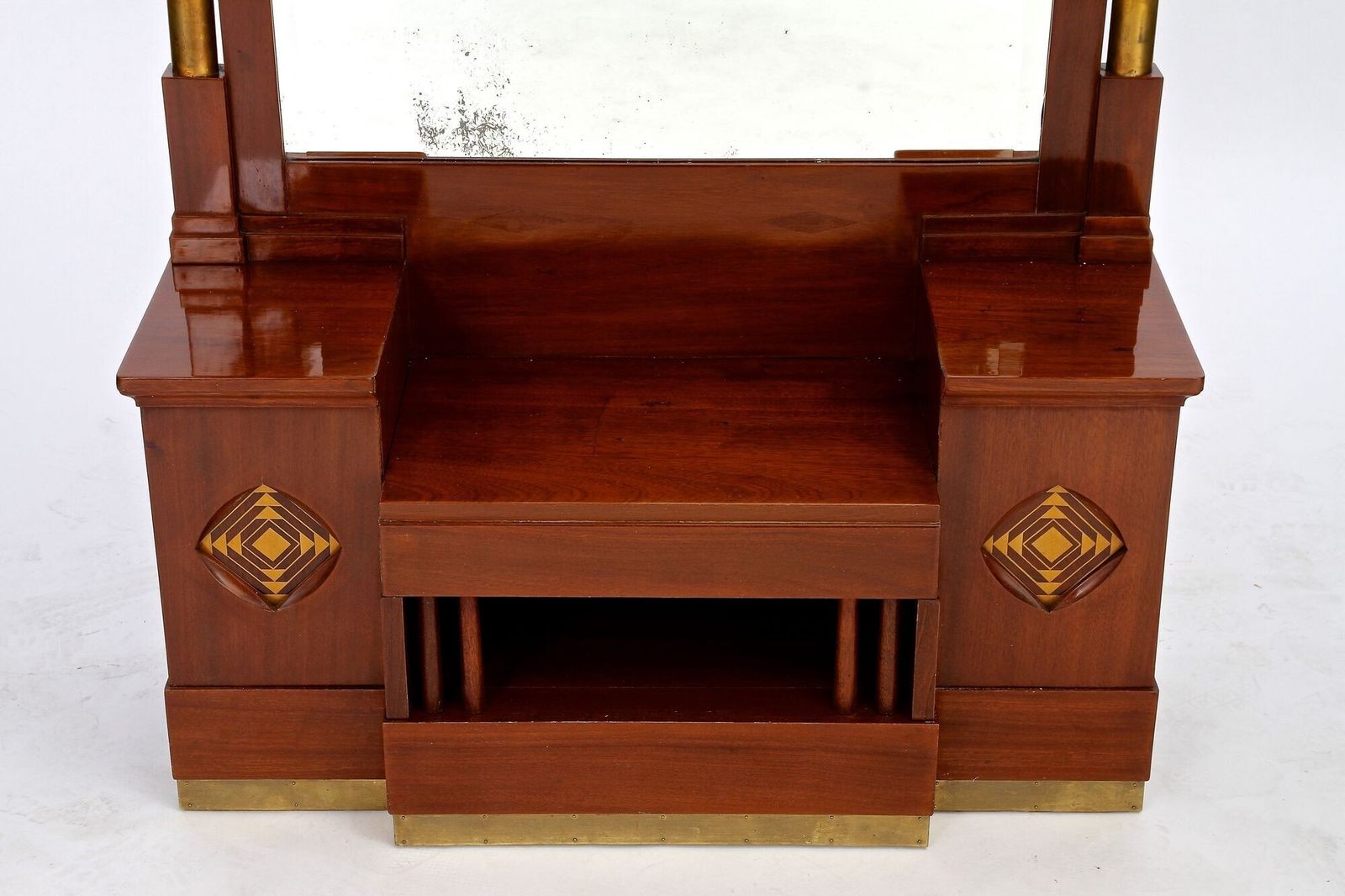 20th Century Art Nouveau Mahogany Console By J. & J. Hermann, At Ca. 1905 photo for sale