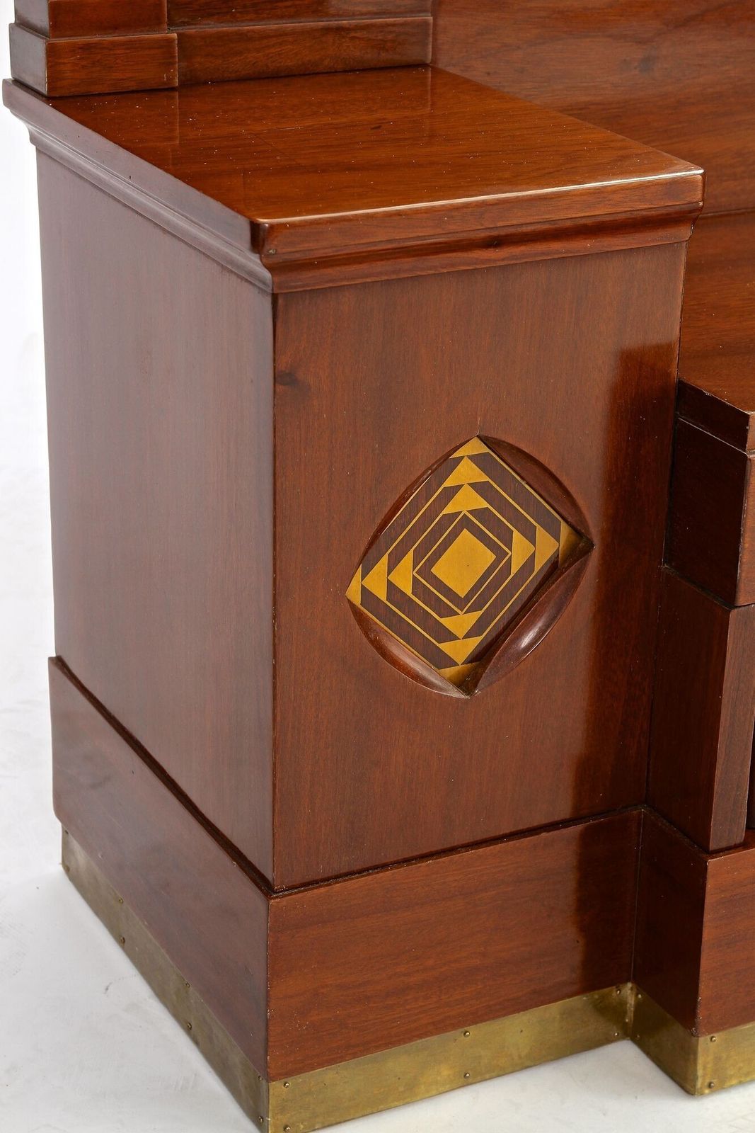 20th Century Art Nouveau Mahogany Console By J. & J. Hermann, At Ca. 1905 photo Home Decor