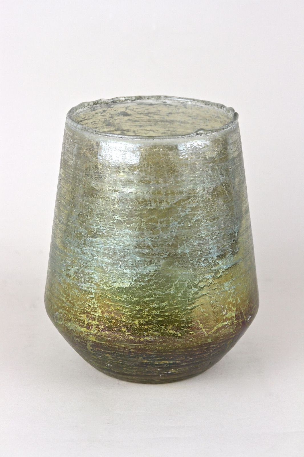 20th Century Art Nouveau Glass Vase, Iridescent   Bohemia Ca. 1910 photo furniture