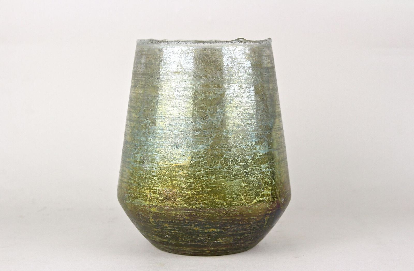 20th Century Art Nouveau Glass Vase, Iridescent   Bohemia Ca. 1910 photo for sale