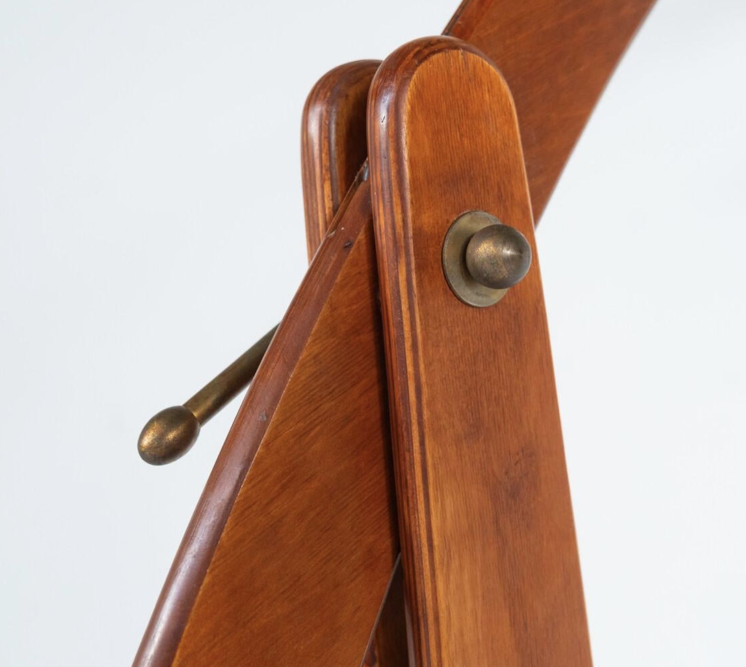 Mid Century Modern Wooden Arc Floor Lamp, Italy, 1960s photo 2310.0