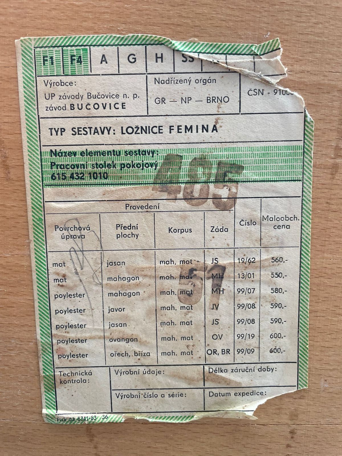Femina Vanity Table – Jindřich Halabala, 1970s, Up Závody Bučovice photo vintage