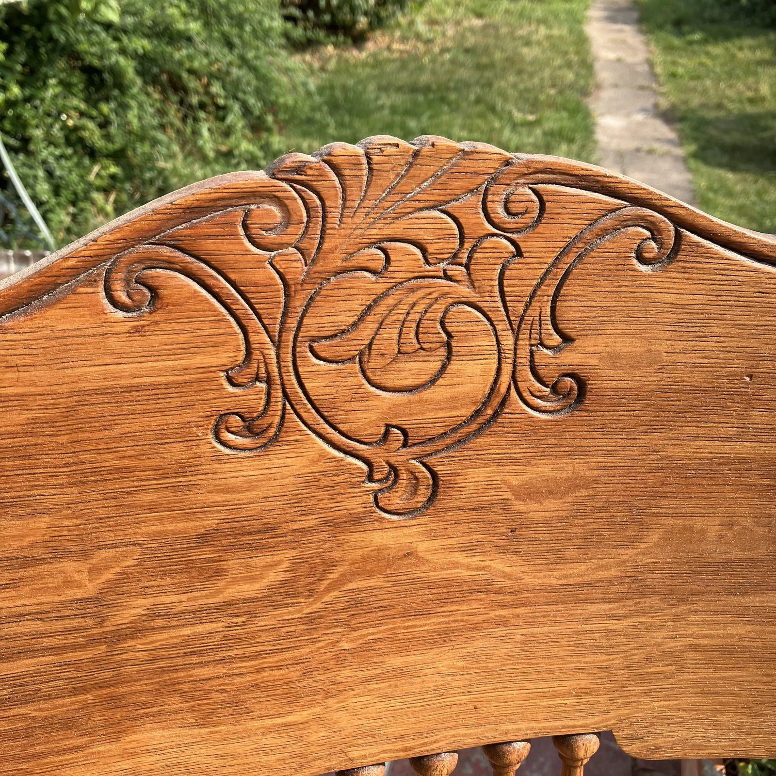 An American Arts & Crafts Two Seater Oak Bench From Haywood Wakefield photo Furniture