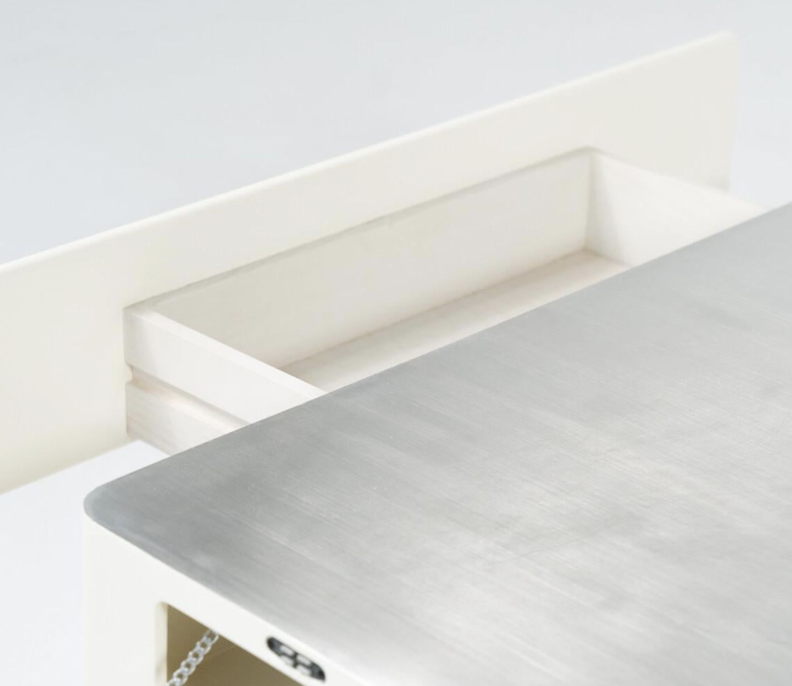 White Caori Coffee Table By Vico Magistretti For Gavina, Italy, 1960s photo for sale