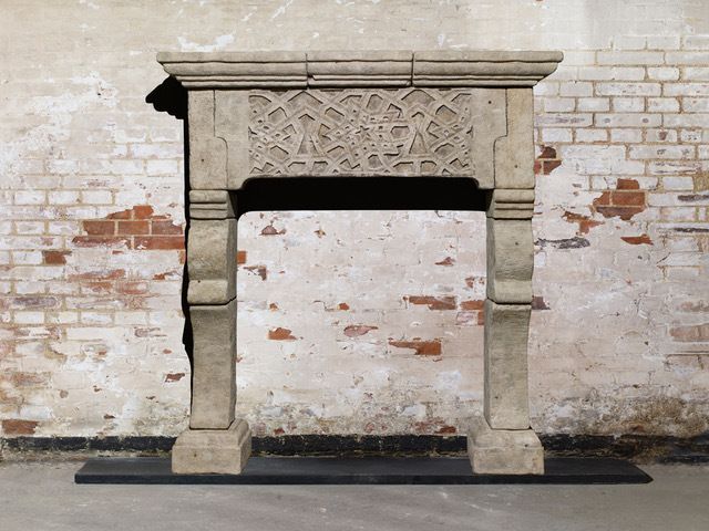 Original Italian Carved Stone Surround