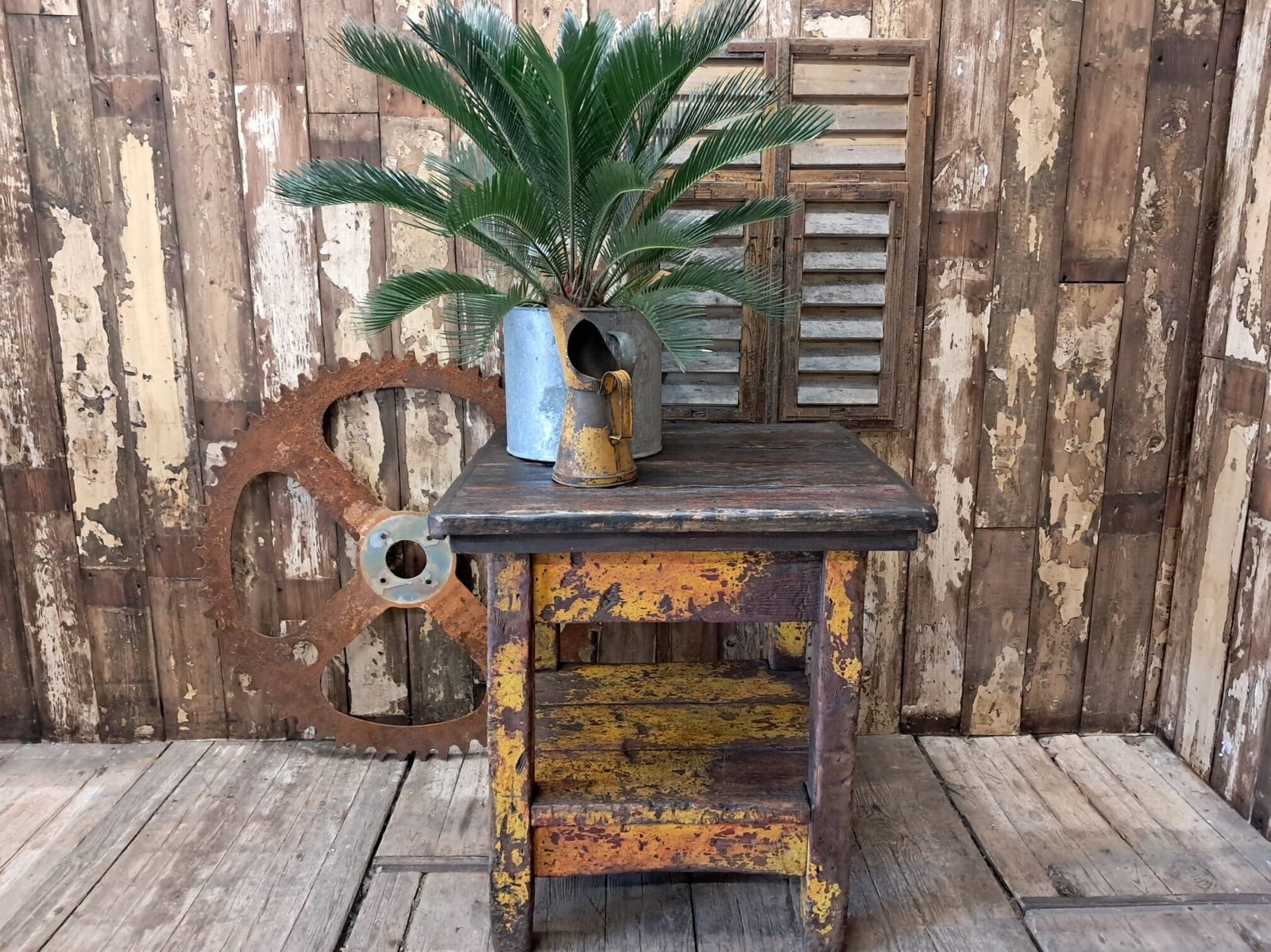 Rustic Workstation Table
