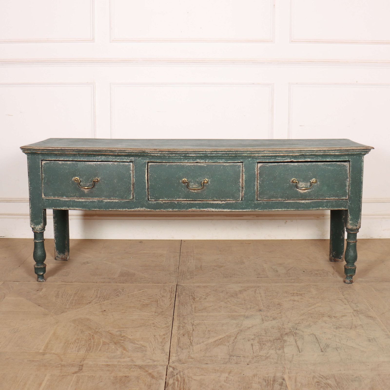 English Painted Dresser Base, 18th Century And Earlier