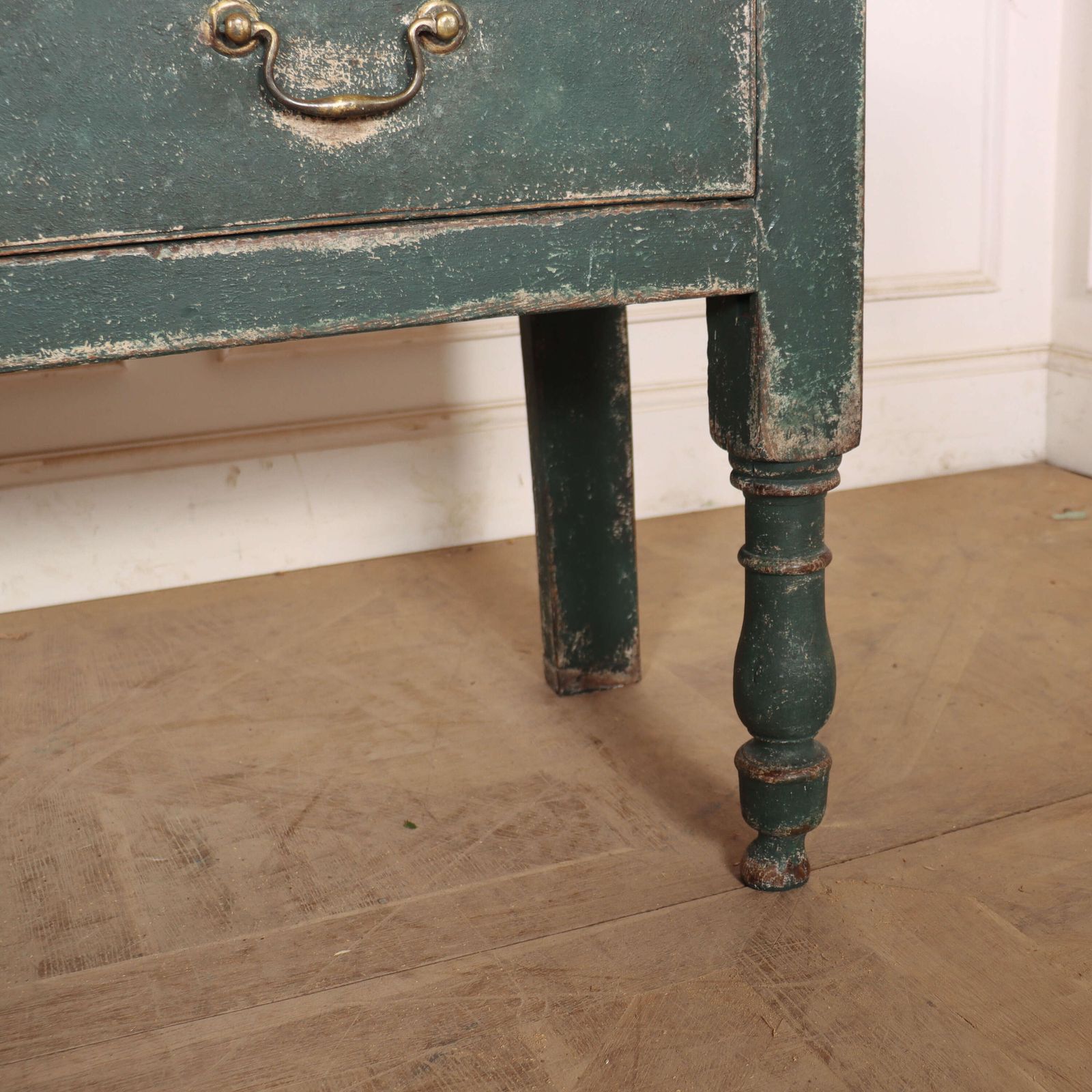 English Painted Dresser Base, 18th Century And Earlier photo 3594.0