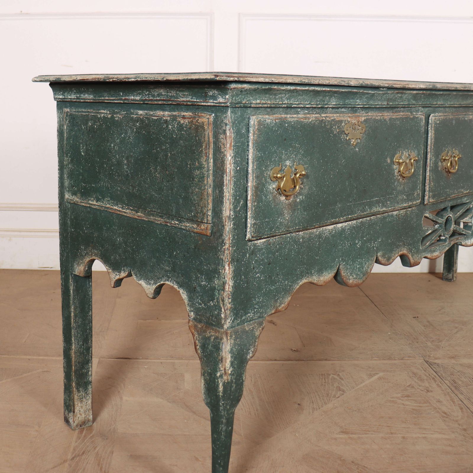 Furniture Large English Dresser Base, 1700s photo