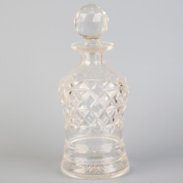 Antique Crystal Glass Decanter Liqueur Bottle
