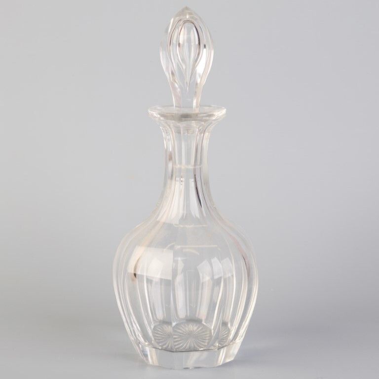 Antique Crystal Glass Decanter Liqueur Bottle