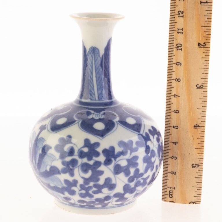 Chinese Blue & White Porcelain Ceramic Vase 19th Century photo Home Decor