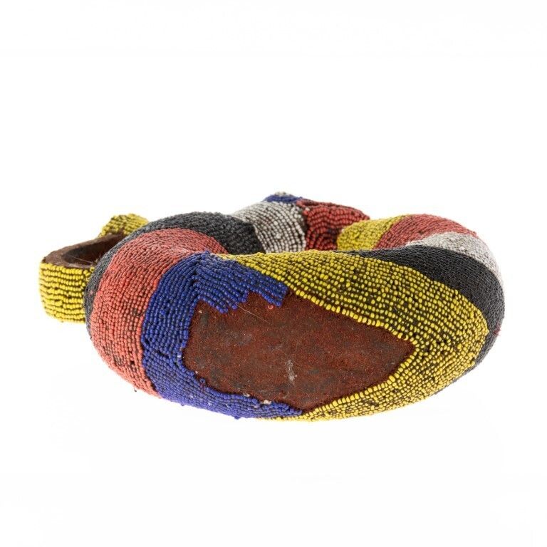 African Beaded Candle Holder Lamp photo vinterior