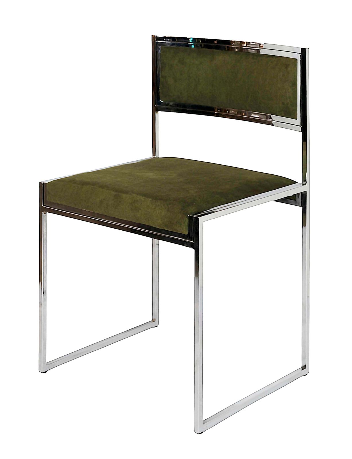 Set Of 4 Pcs. Mid Century Italian Chrome Chairs By Willy Rizzo photo Furniture