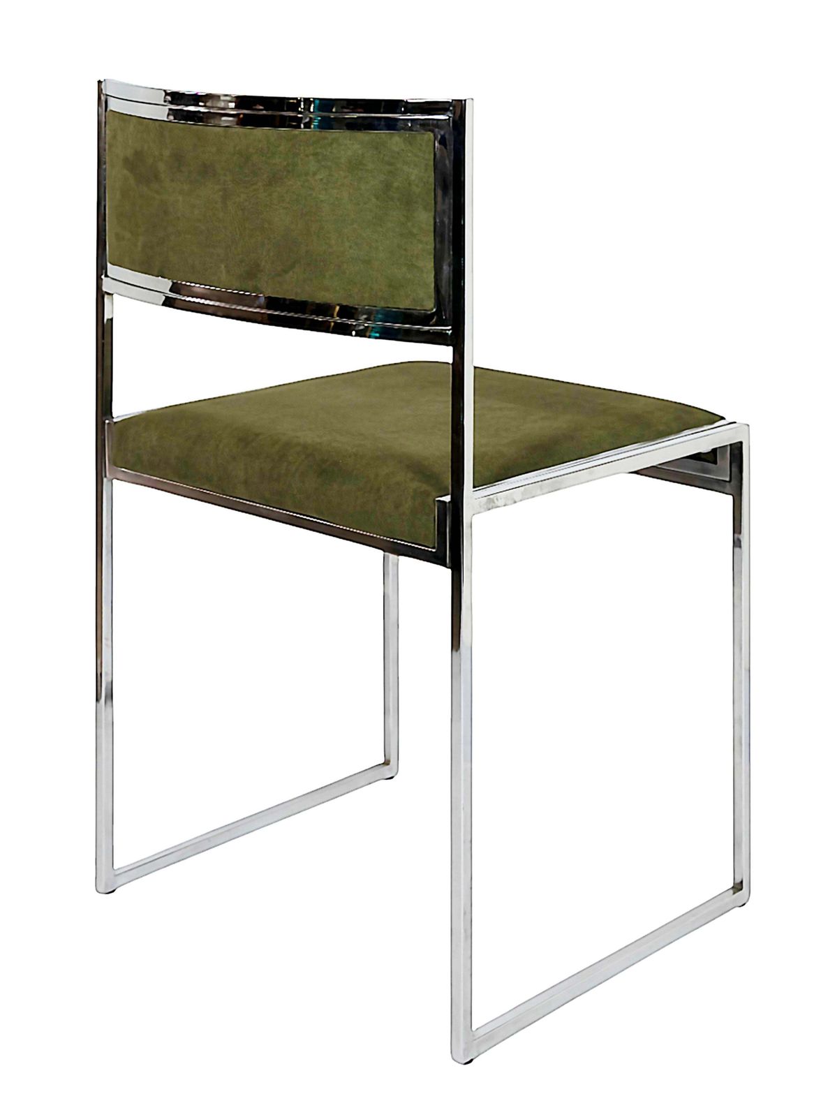 Set Of 4 Pcs. Mid Century Italian Chrome Chairs By Willy Rizzo photo buy