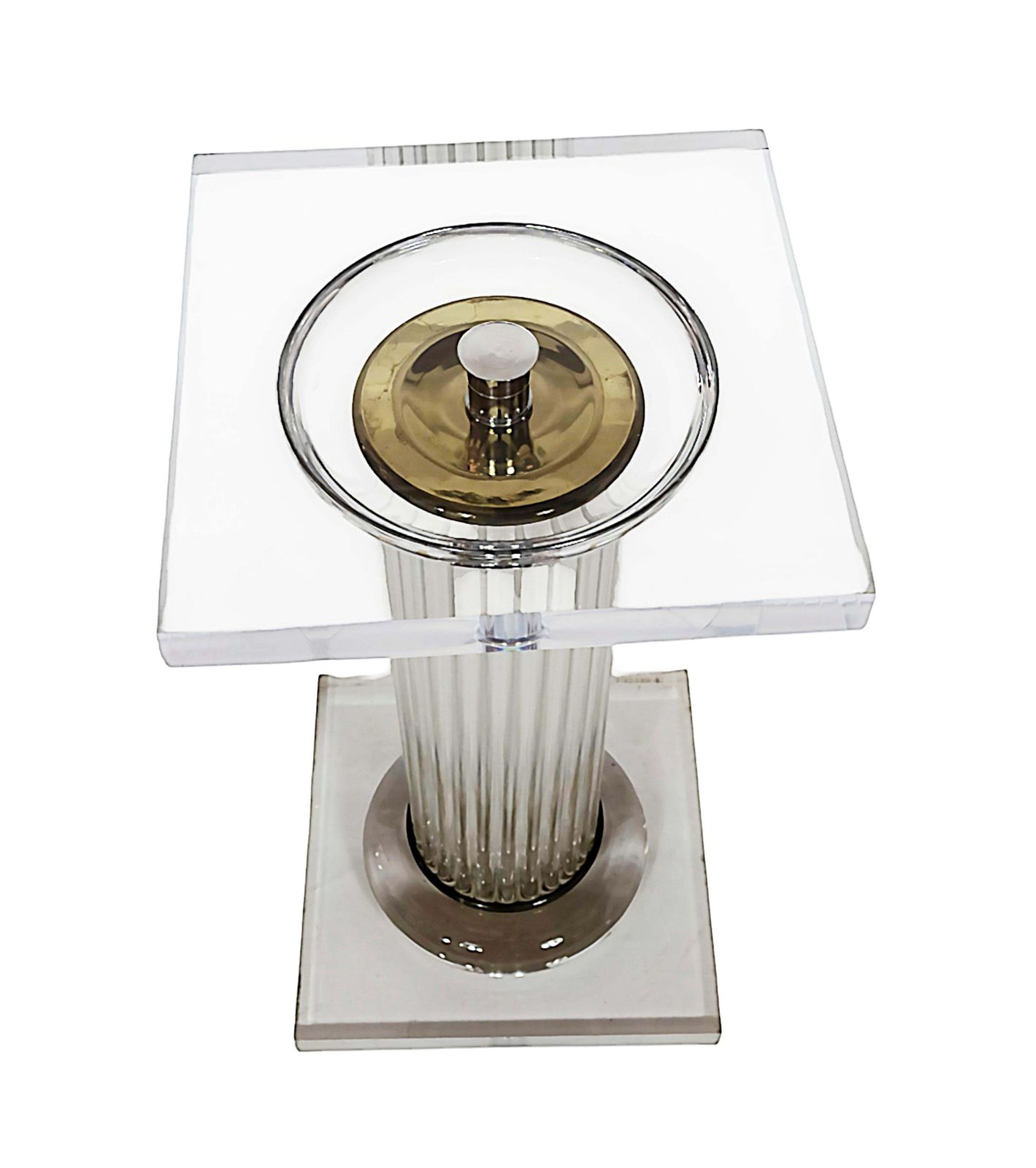 Pair Of Mid Century Italian Plexiglass Pedestal/Columns/Base/Legs photo for sale