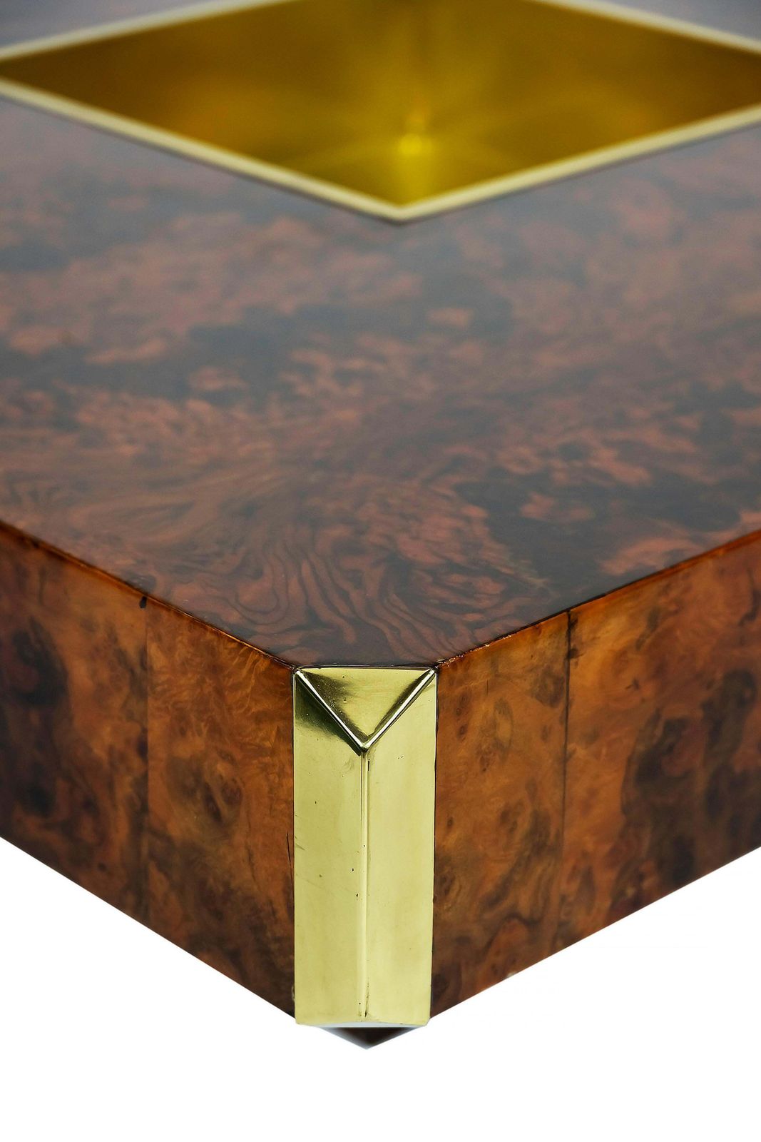 Italian Mid Century Alveo Coffee Cocktail Table, Willy Rizzo, Circa 1970 photo vinterior