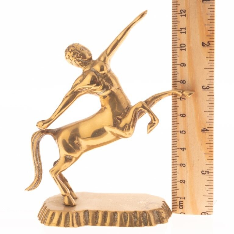 Antique Brass Centaur Sculpture Paperweight photo Home Decor