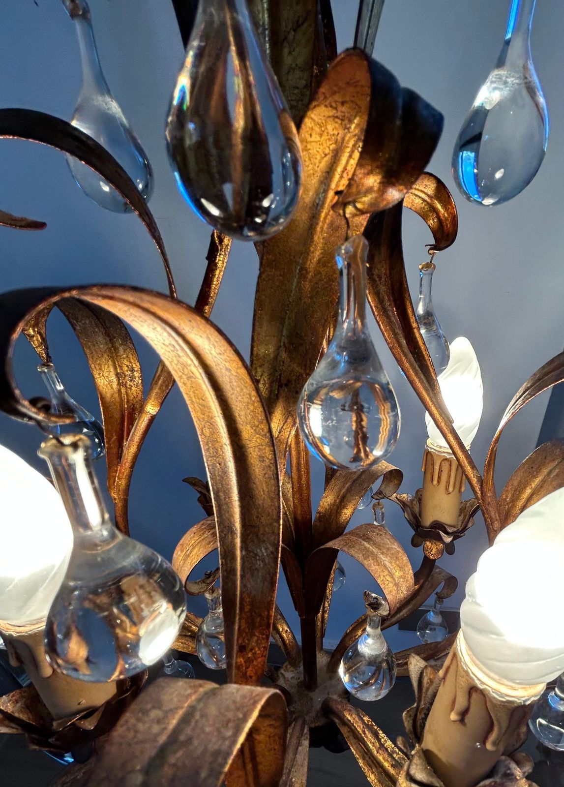 Florence Lily, Murano Glass Drops Chandelier photo furniture