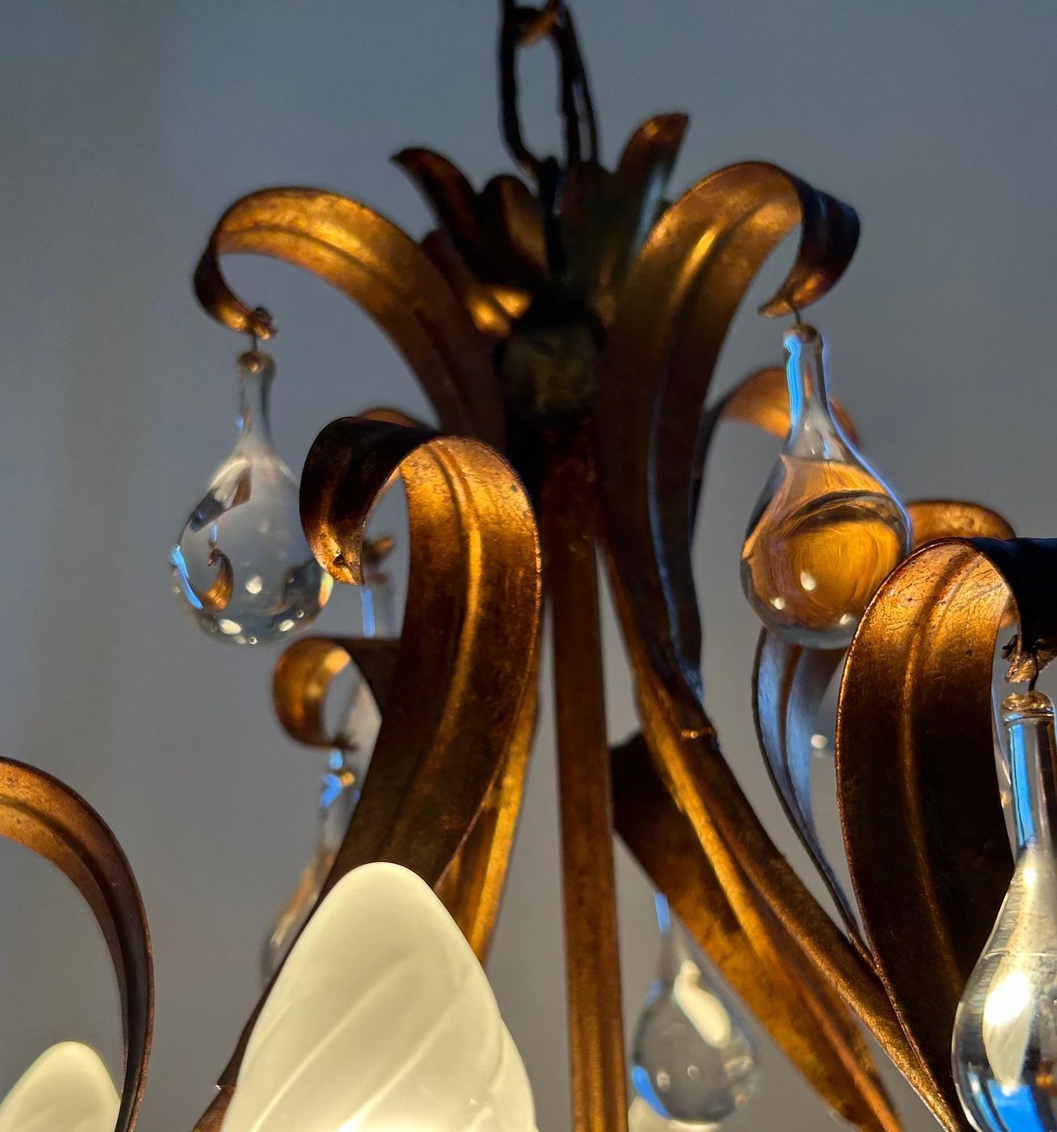 Florence Lily, Murano Glass Drops Chandelier photo buy