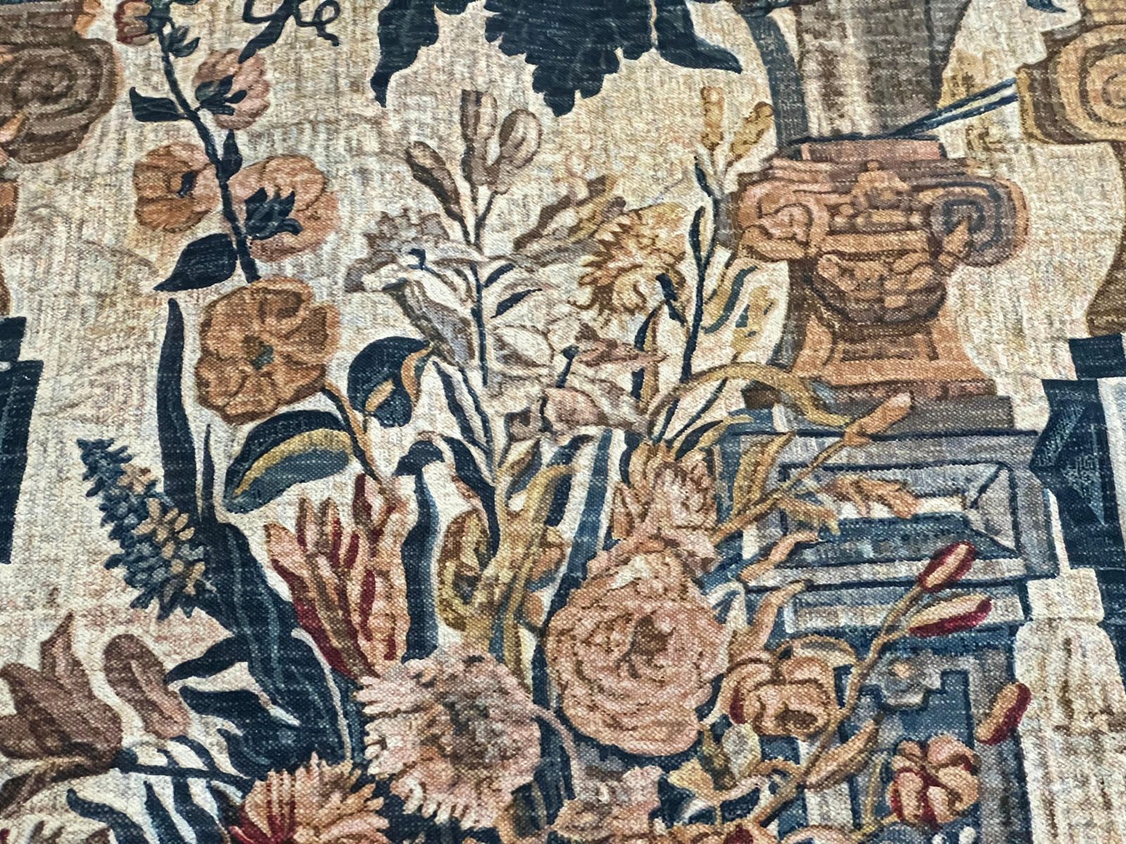 "Colonnades" Tapestry 1980c photo vintage