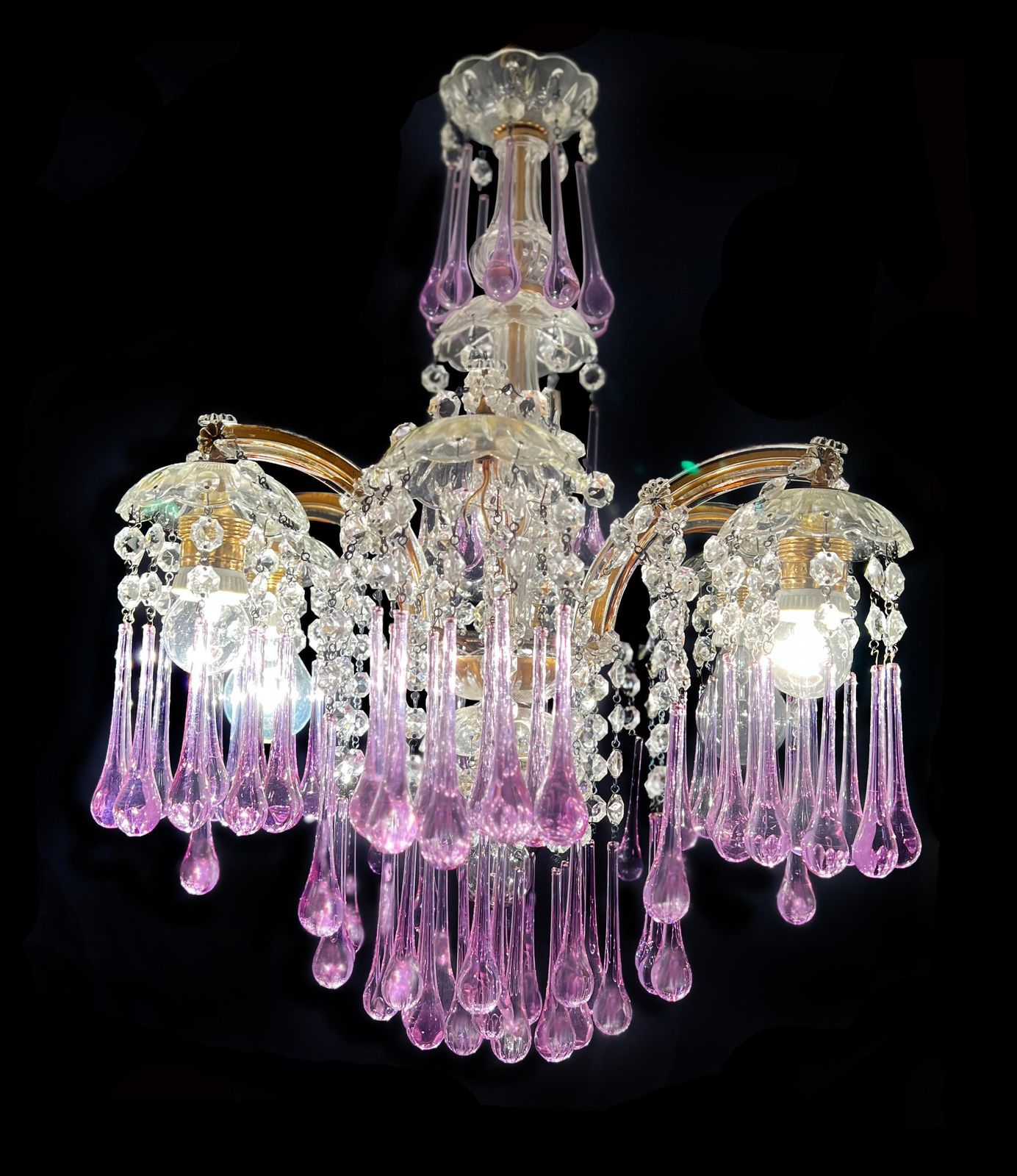 Liz Taylor's Tears Murano Chandelier 1950s photo furniture