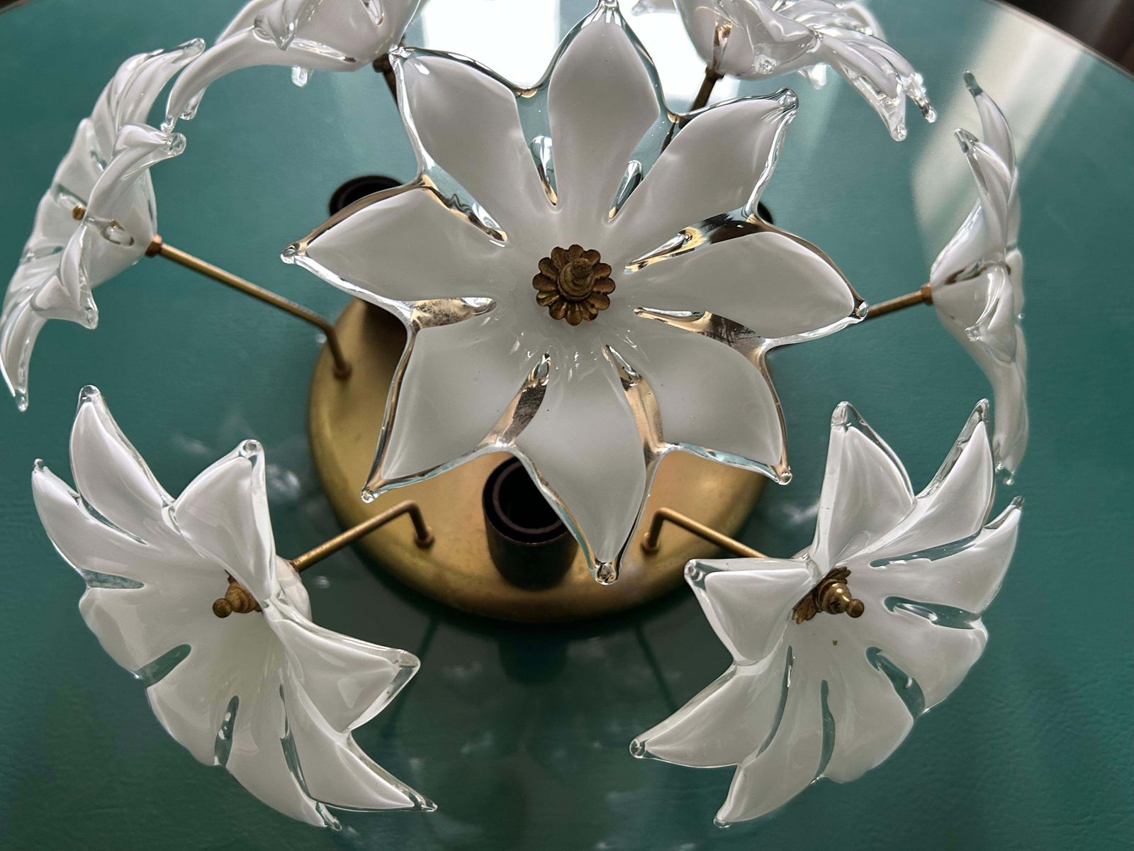 Loves Me Loves Me Not, Lovely And Romantic Murano Ceiling Light, 1970's photo buy
