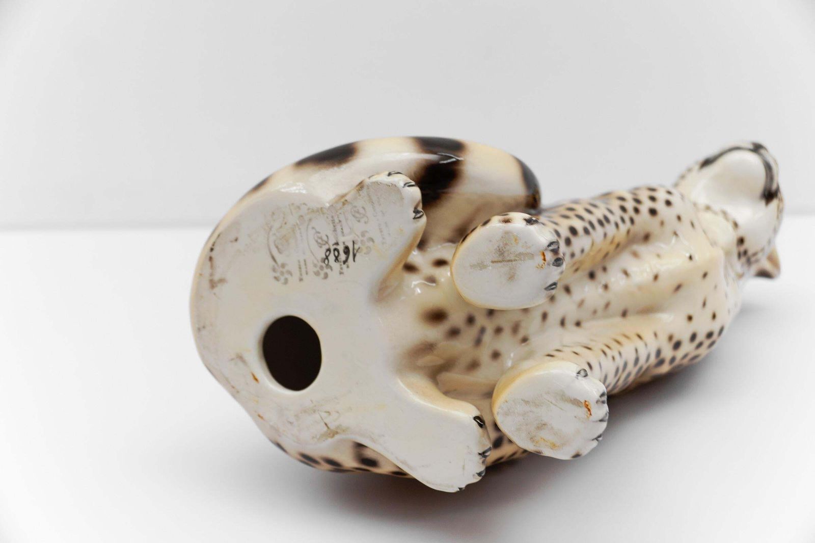 photo for sale Realistic Ceramic Cheetah By Favaro Cecchetto, 1960s Italy