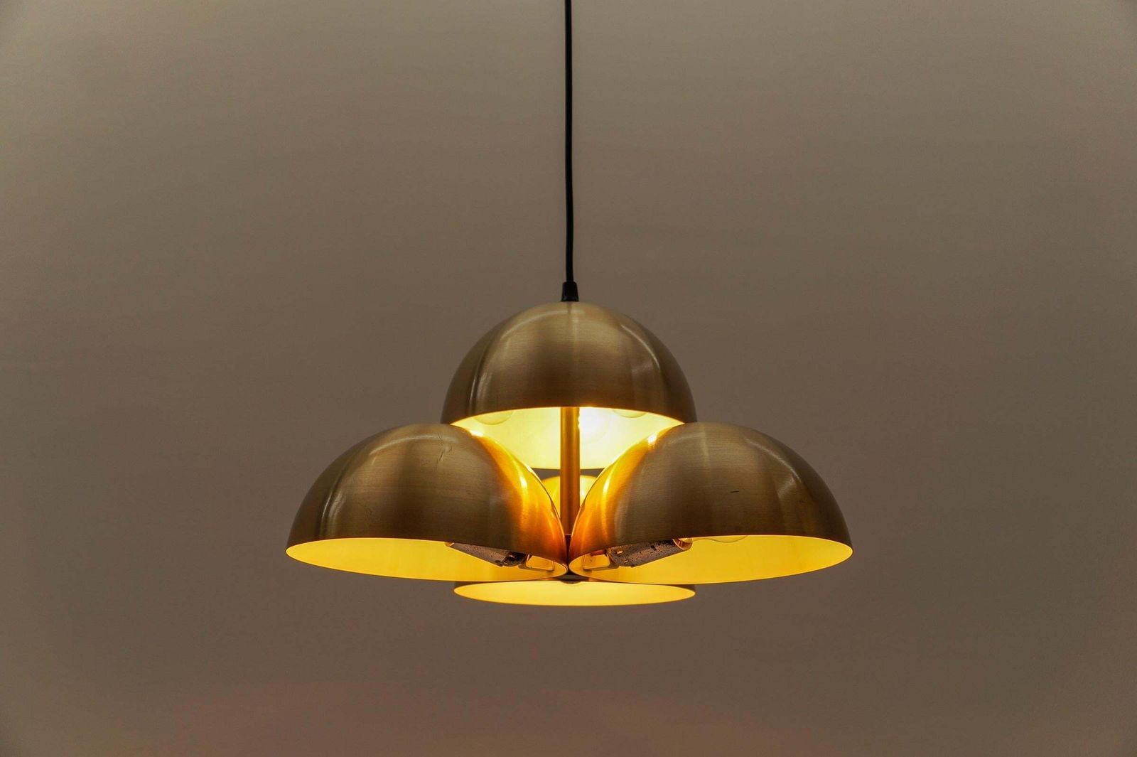 Lighting Rare Pendant Lamp 'Cantharel' In Style Of Maija Liisa Komulainen For Raak 1970s photo
