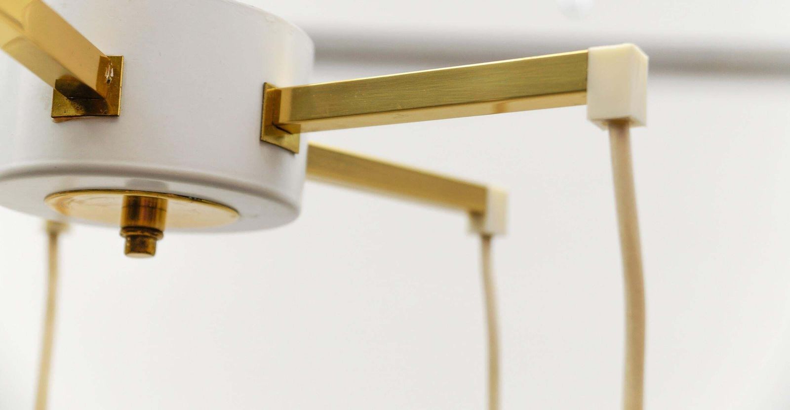 photo vinterior Lovely Amber And Gold Mid Century Modern Cascading Lamp By Wila, 1960s Germany