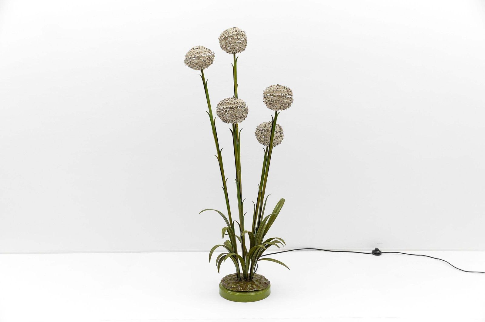 Awesome Beautiful Floral Floor Lamp By Hans Kögl, Germany 1960s photo furniture