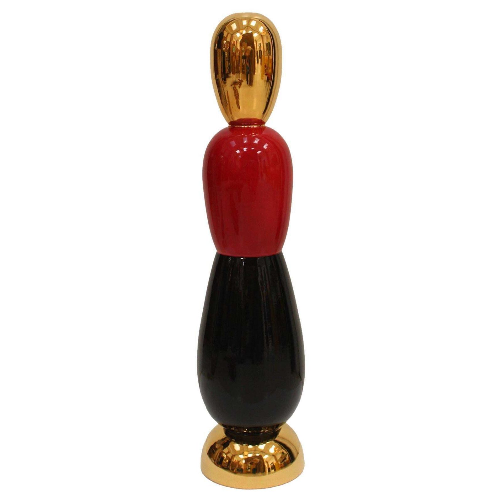 Gold Red Black Totem Designed By Alessandro Mendini. Italy