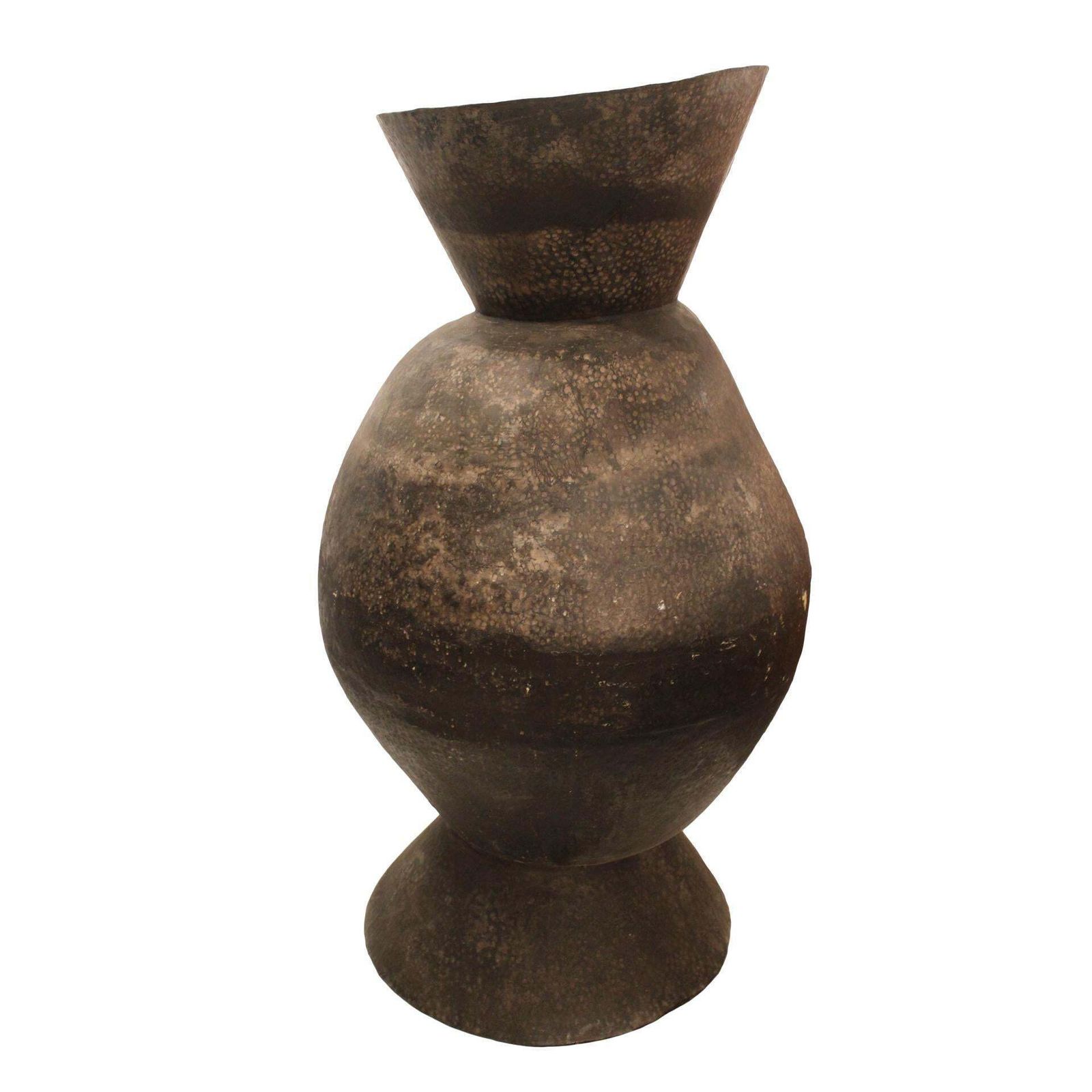 Moroccan Large Vessel   Sculpture Made Of Hammered Metal photo furniture