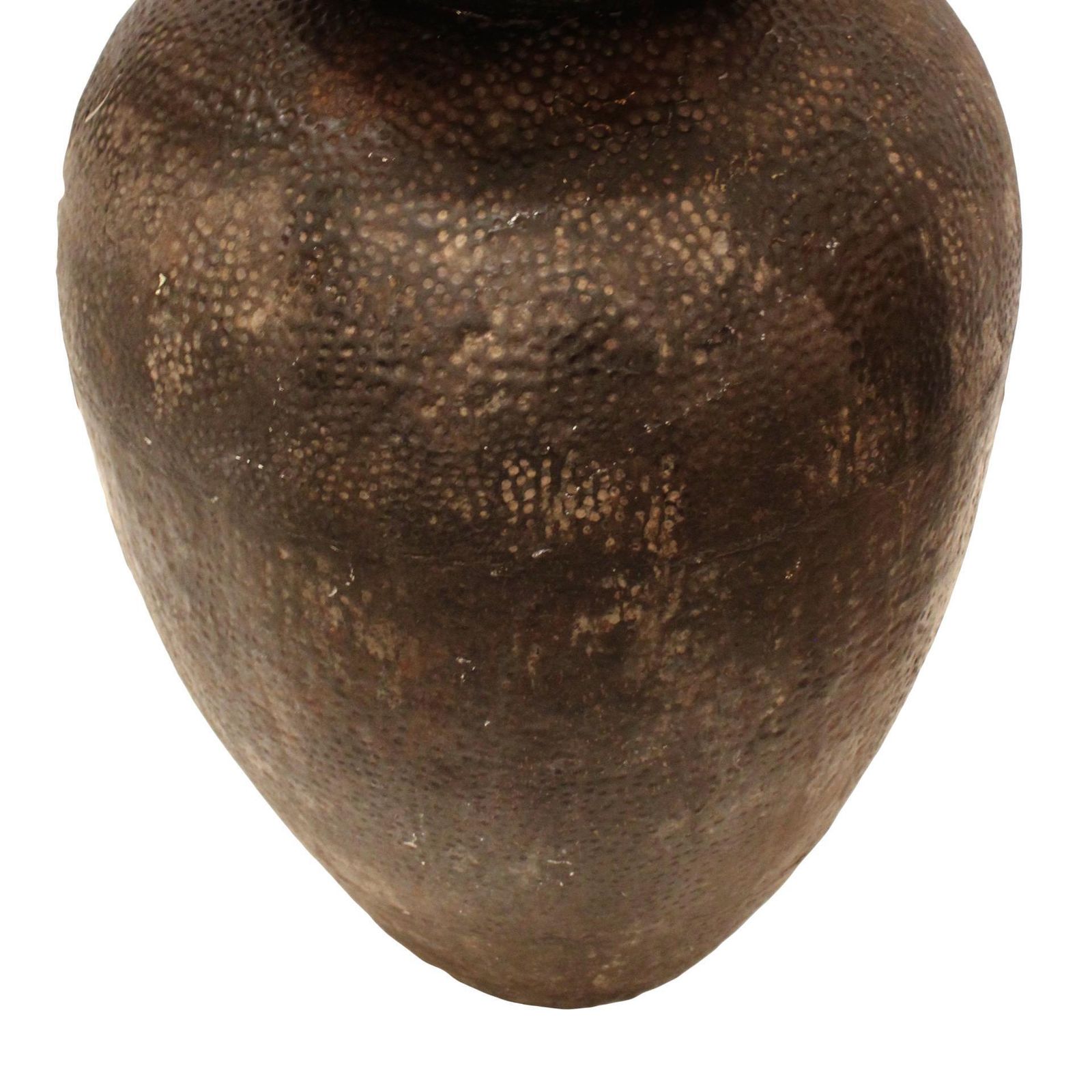 Rare Large Sculpture   Vessel Made Of Hammered Metal photo 3346.0