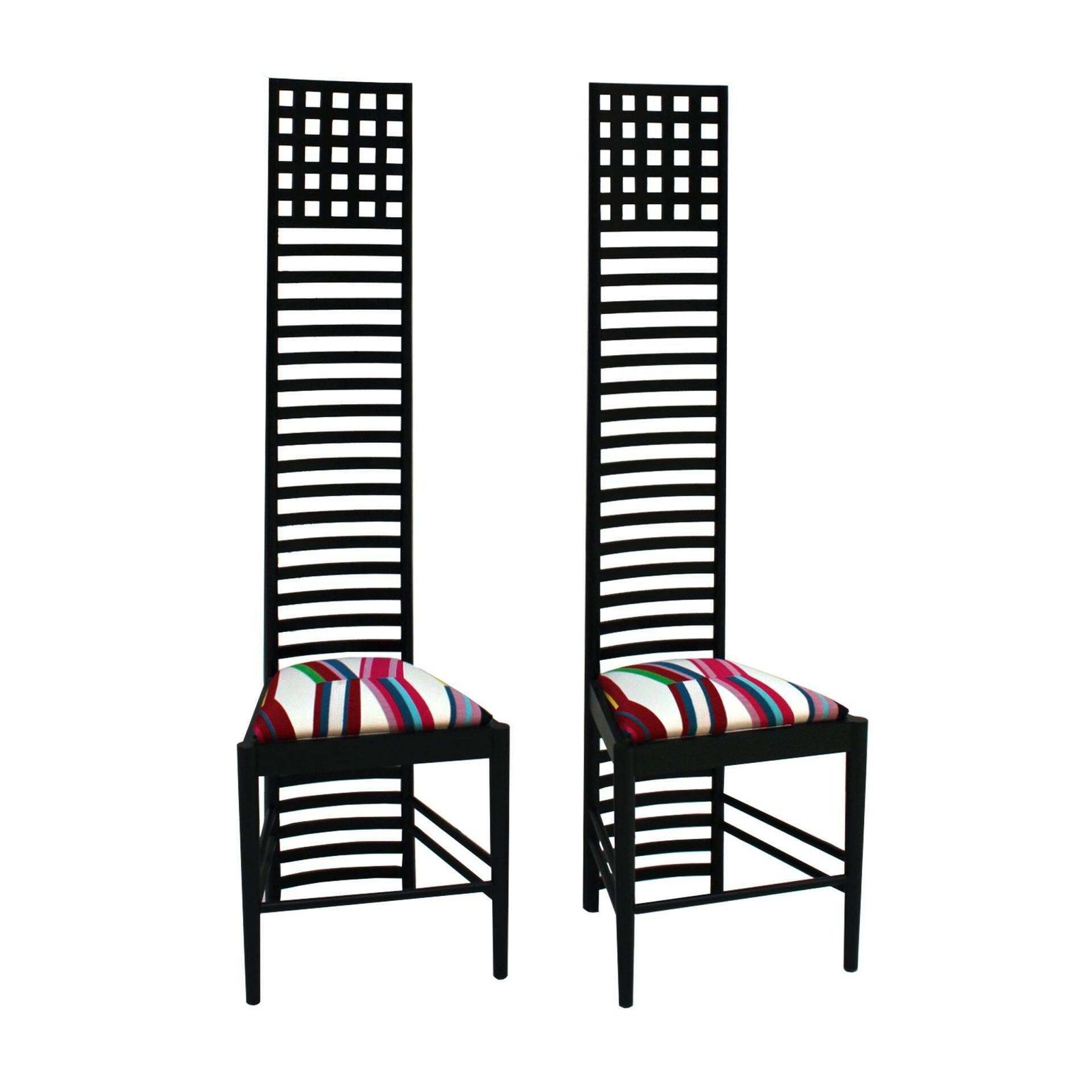 Mid Century Modern Mackintosh "292 Hill House 1" Italian Pair Of Ashwood Chairs photo furniture