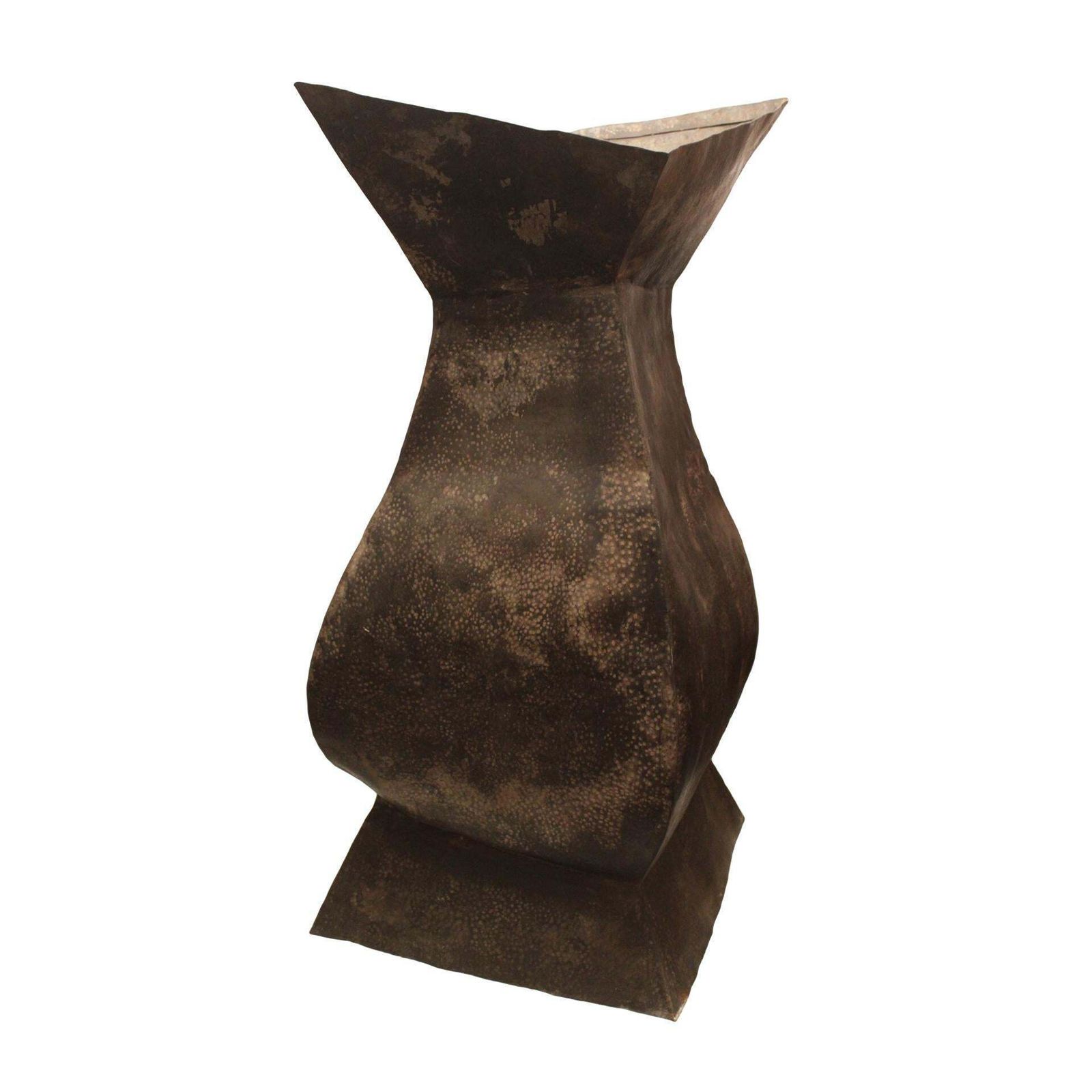 Moroccan Large Vessel   Sculpture Made Of Hammered Metal photo for sale