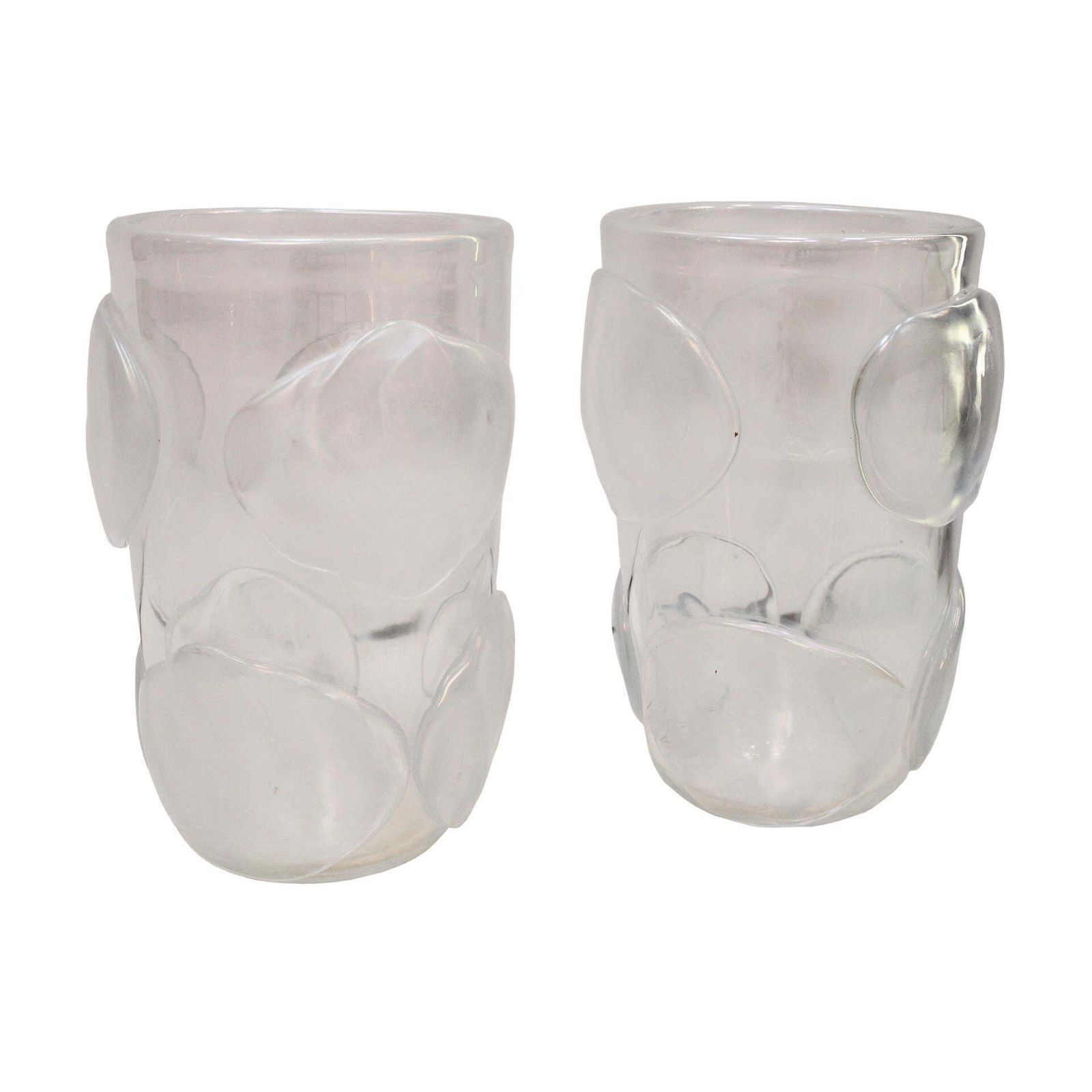 Pair Of Mid Century Modern Costantini Murano Glass Italian Vases photo furniture