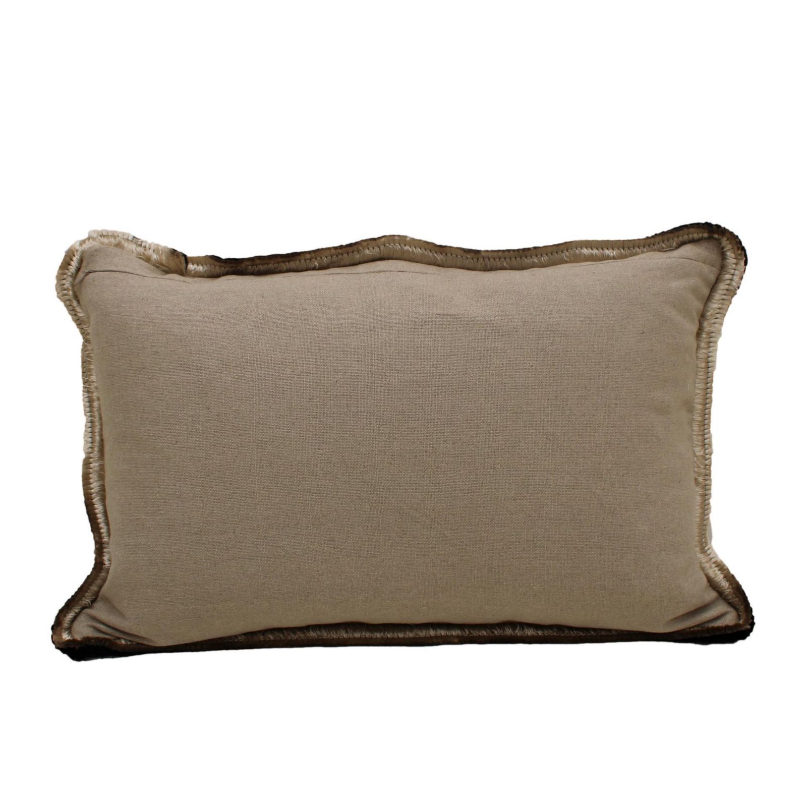 Yellow Velvet Cushion In Cotton With Double Tinsel Trim And Linen Back photo furniture