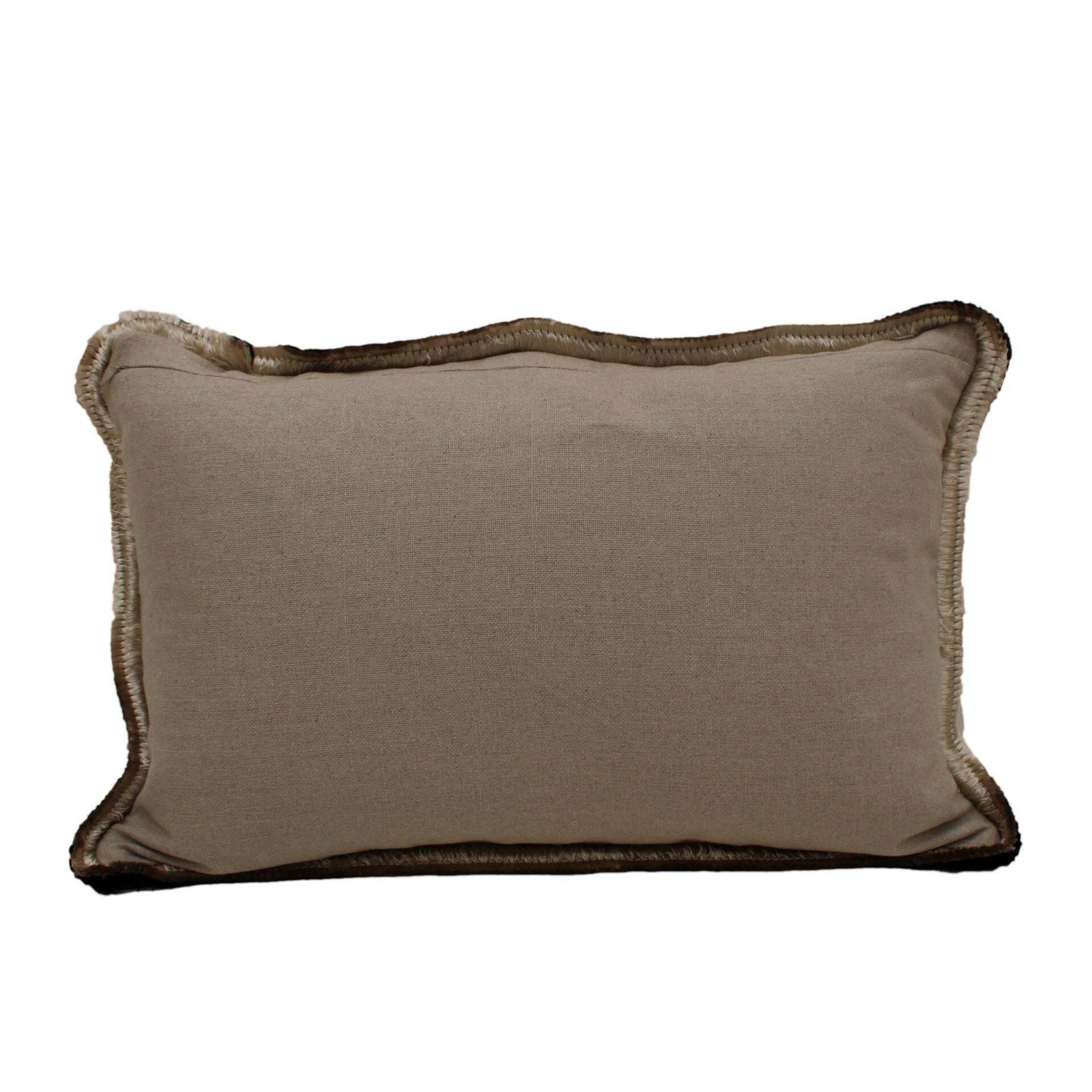 Green Velvet Cushion In Cotton With Double Tinsel Trim And Linen Back photo furniture