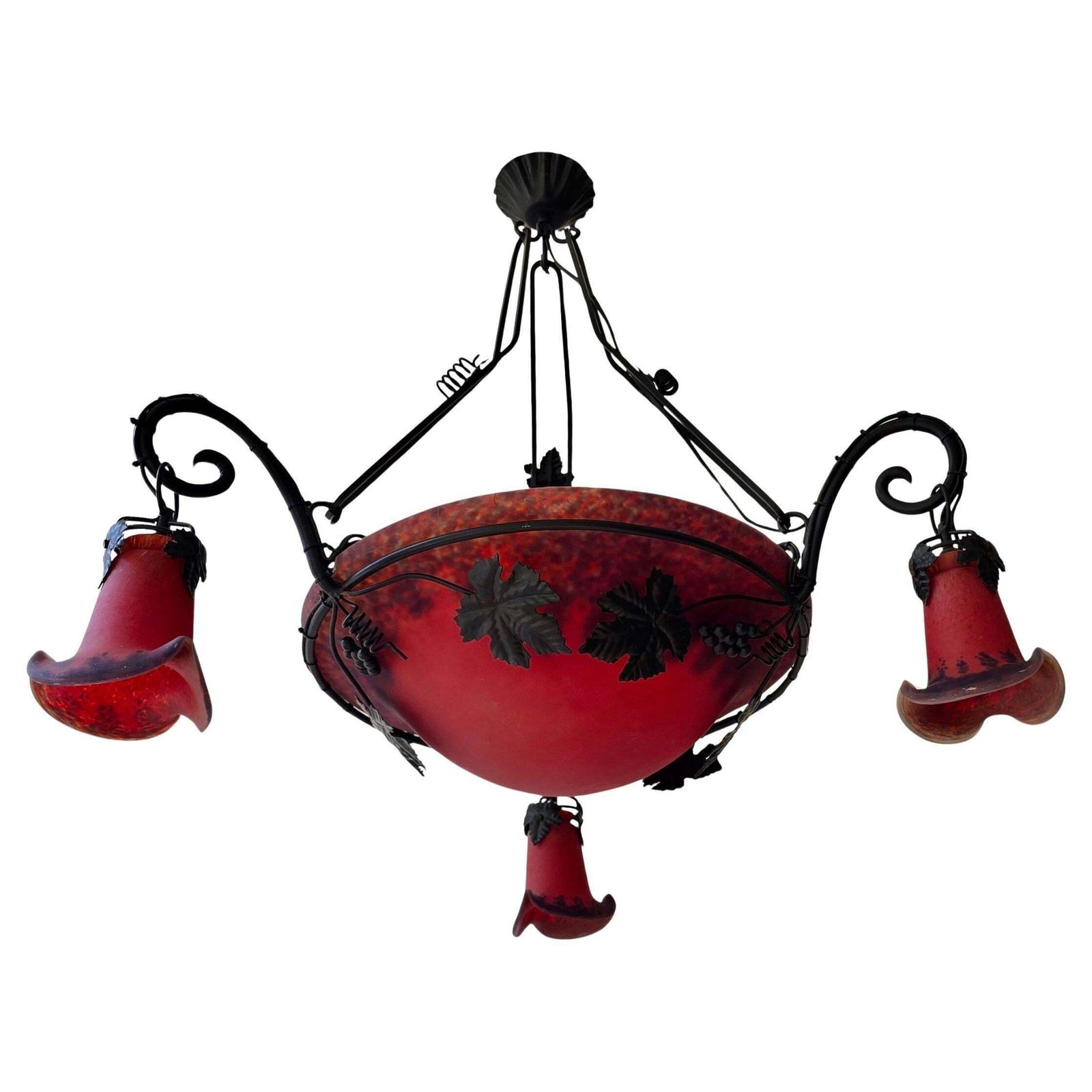 Art Deco Chandelier In The Style Of Müller Frères photo for sale