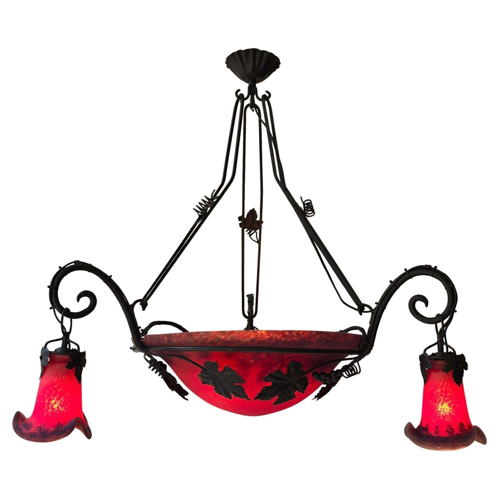 Art Deco Chandelier In The Style Of Müller Frères photo buy
