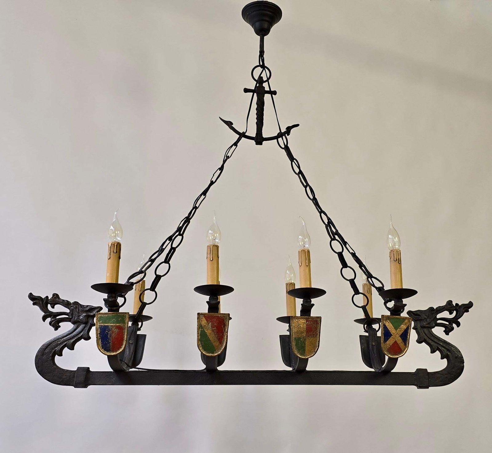 photo furniture Viking Ship Dragon Boat Chandelier