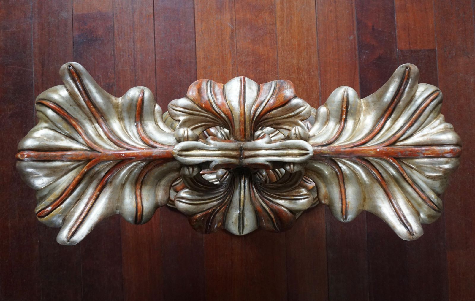 Italian Carved Wood Palm Tree Base Dining Table photo buy