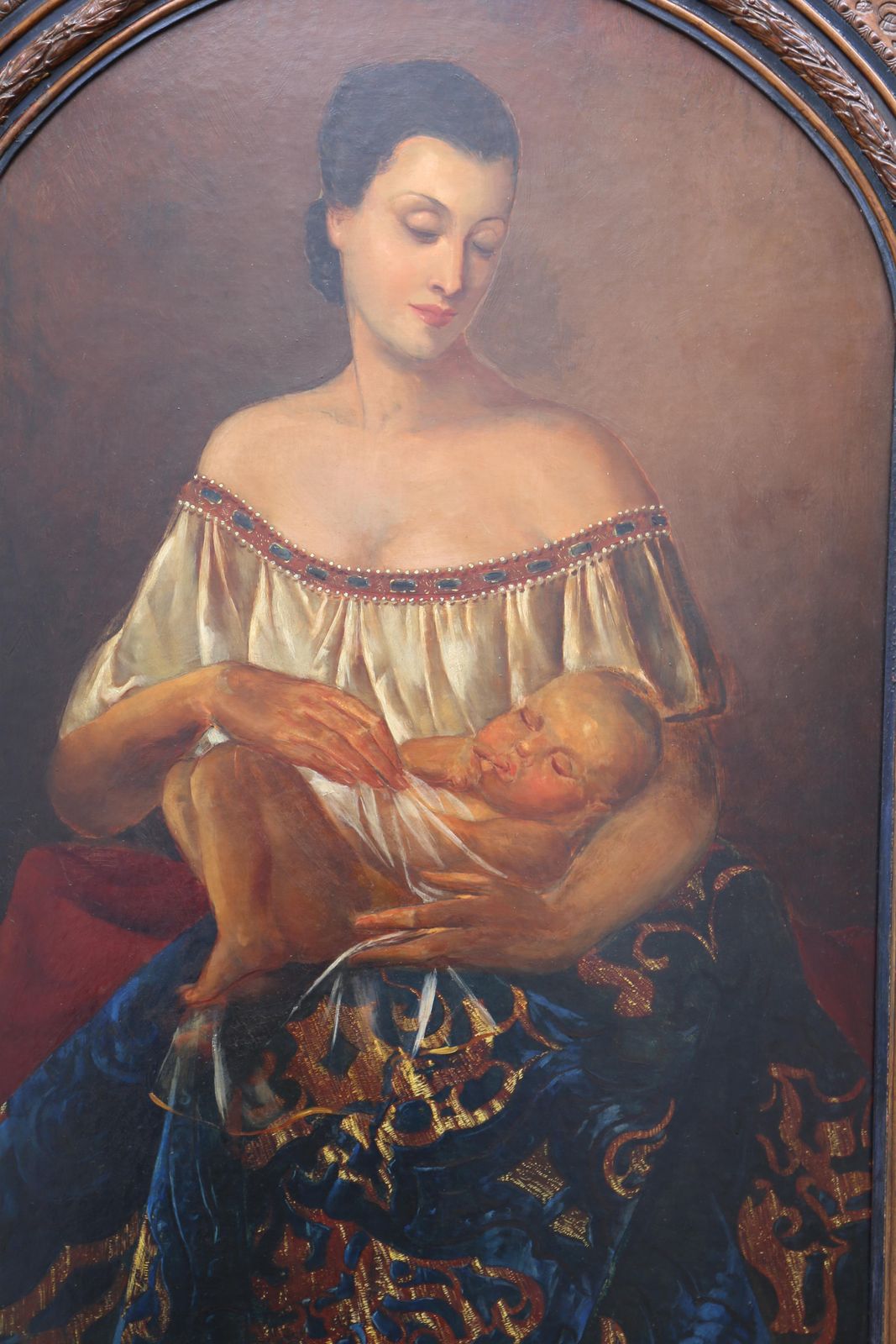 Italian Painting Of Madonna And Child photo vinterior