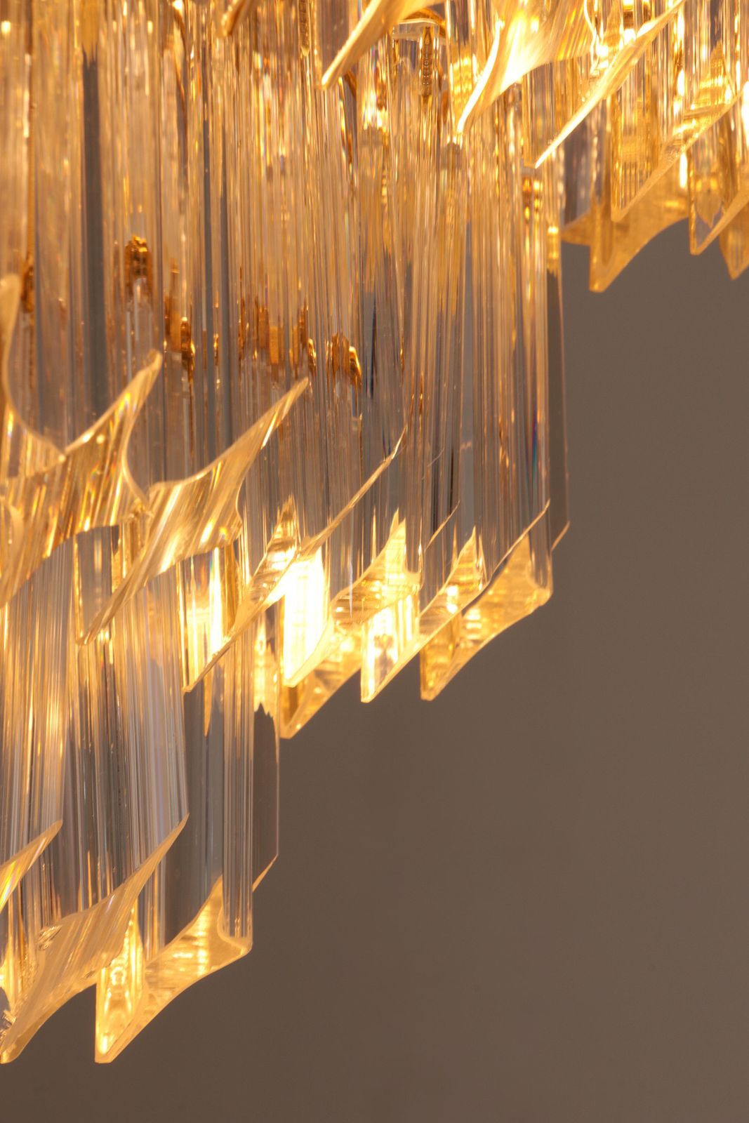 Novaresi Gold Plated Ceiling Lamp Ch Serie 1970 Italy photo vintage