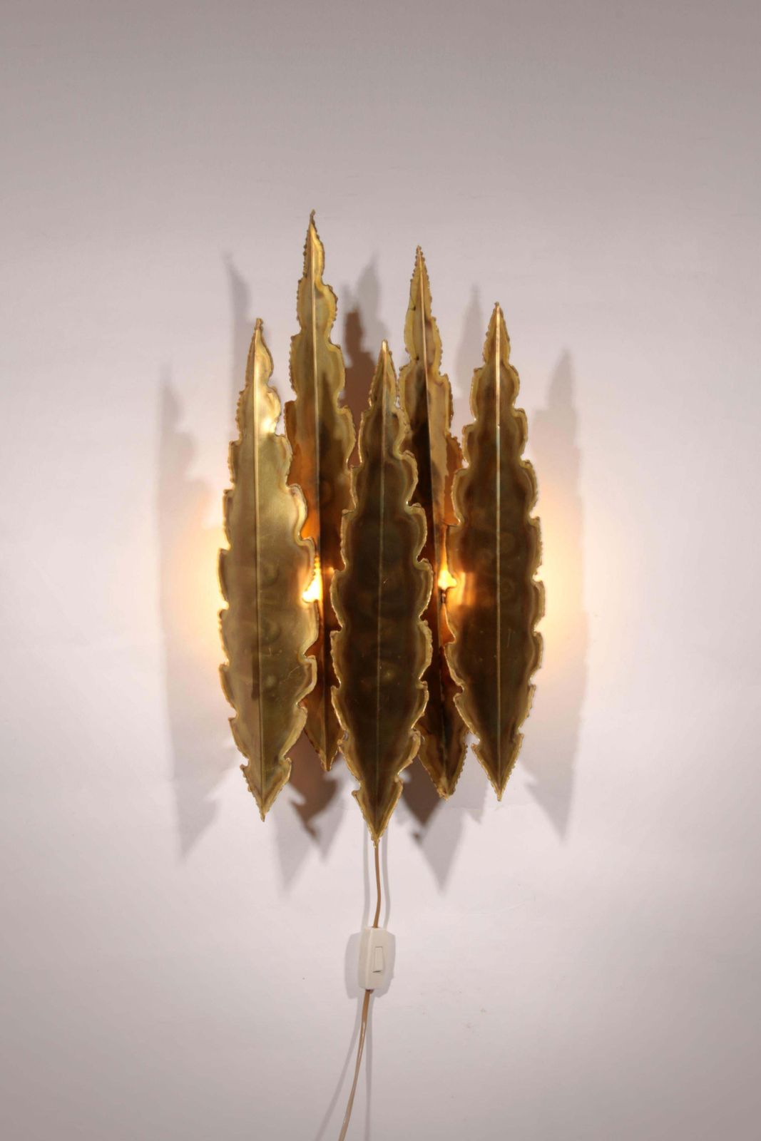 Holm Sörensen Brutalist Copper Wall Lamp Large Model Denmark photo furniture