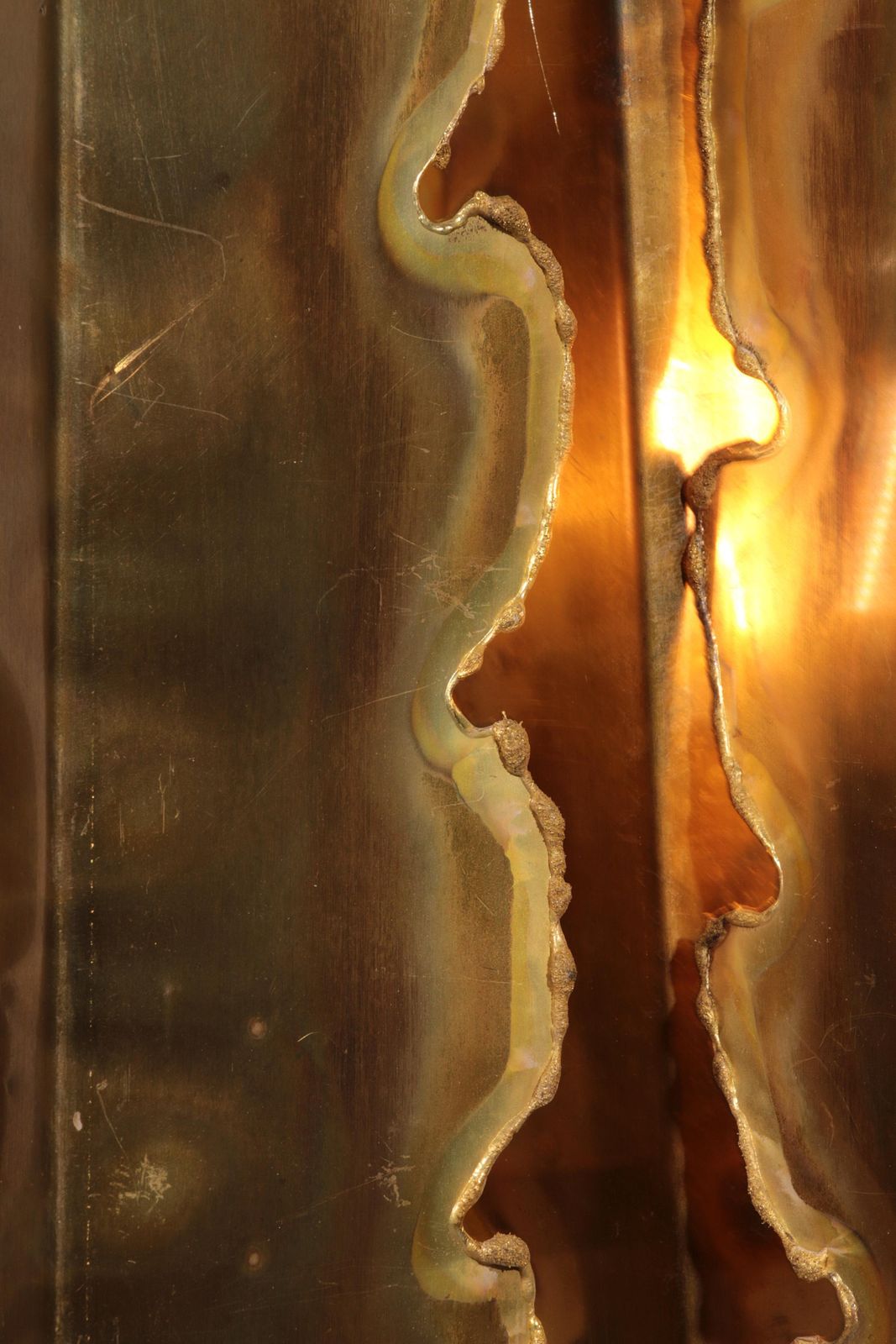 Holm Sörensen Brutalist Copper Wall Lamp Large Model Denmark photo buy
