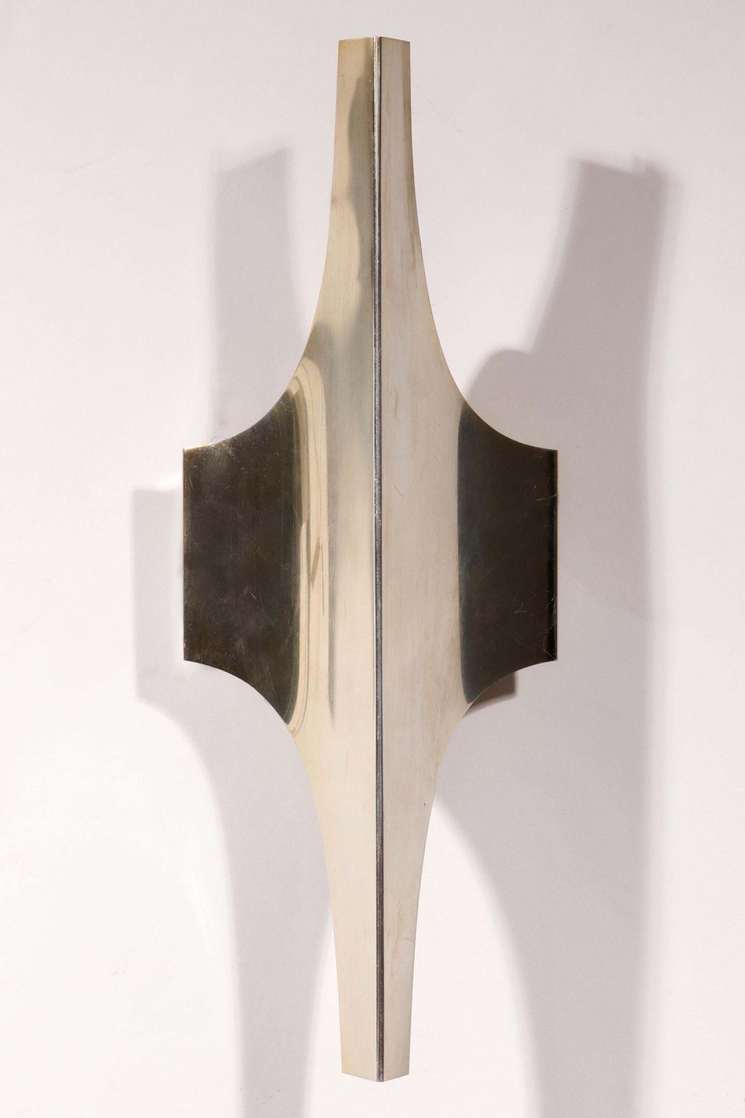 photo for sale Mid Century Silver Wall Lamp By Wilhelm Braun Feldweg – Doria Leuchten, Germany