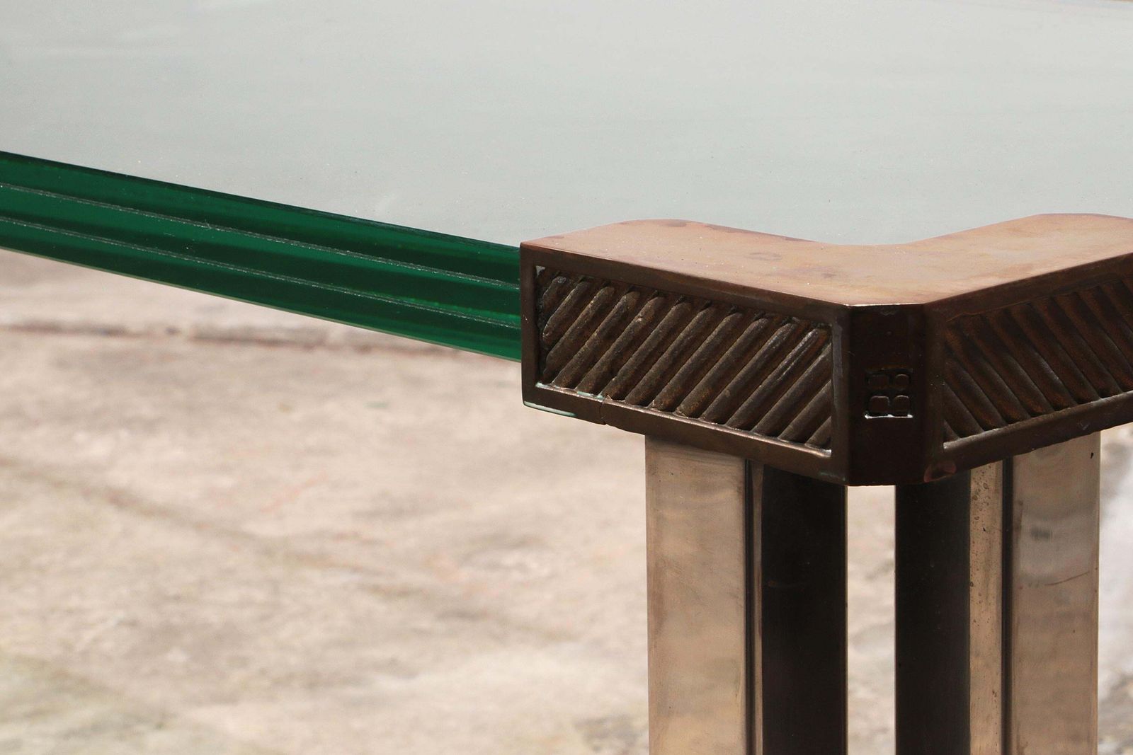 Elegant Midcentury Side Table By Peter Ghyczy photo vintage