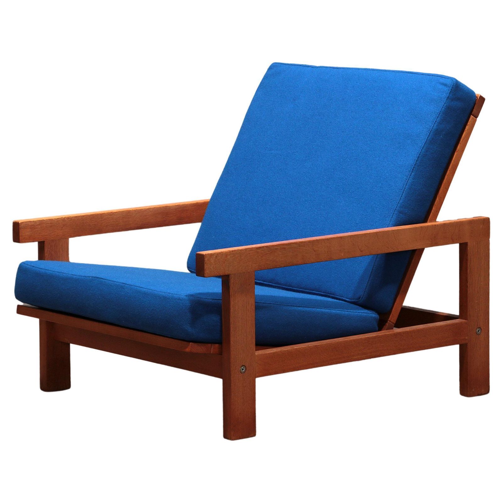 Hans J Wegner Ge421 Getama Oak Relax Armchair With Adjustable Backrest